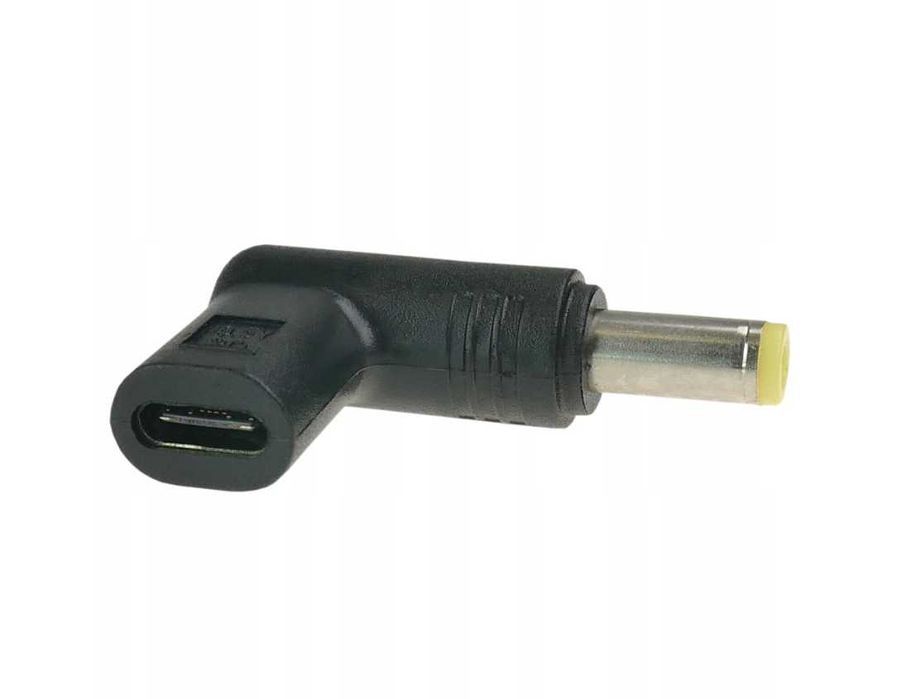 Przejściówka zasilania adapter wtyk USB-C do 5,5x2,5mm