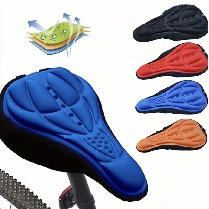 Assento acolchoado silicone para selim de bicicleta novo nunca usado