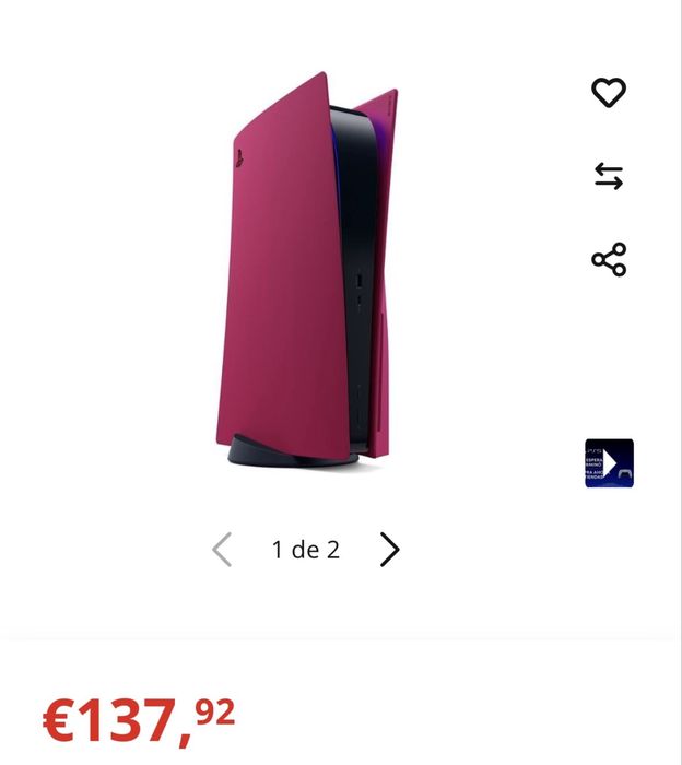 Capa vermelha para ps5