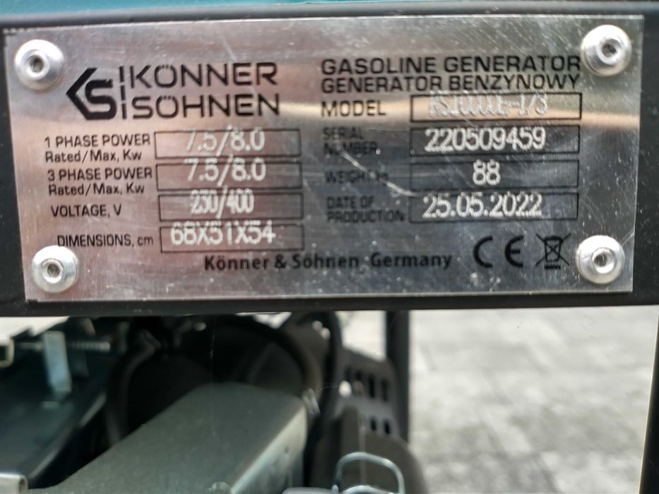 Agregat 8Kwh KS 10000 E 1/3