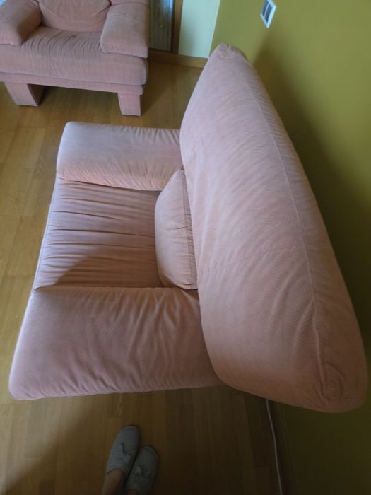 Sofás em courtisane salmão