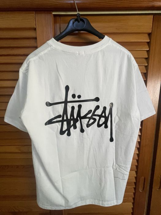 Thsirt Stussy Branca box logo