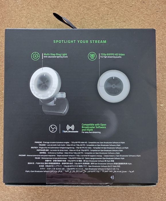 Webcam Razer Kiyo 720p 60fps HD Video