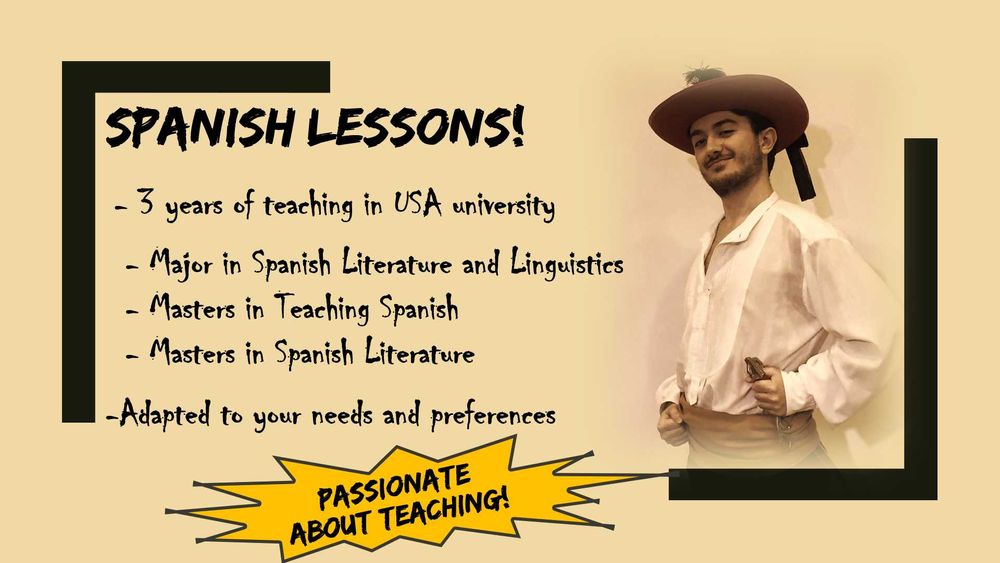 Spanish classes by native speaker / lekcje hiszpańskiego z nativem