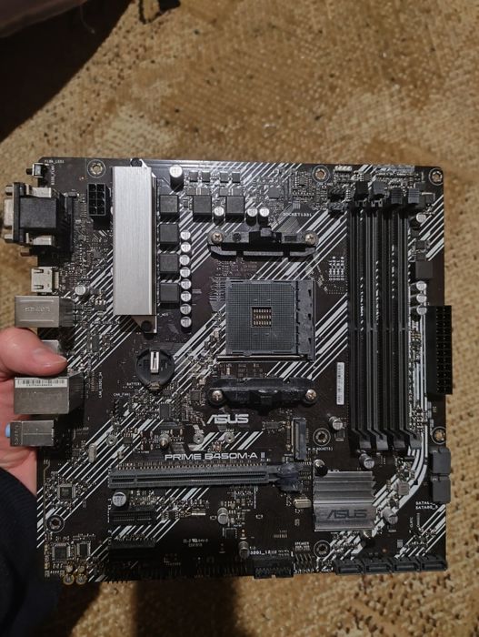 Ryzen 5 3500、PRIME B450M-A、RAM 8Gbセット Материнская плата Asus Prime B450M-A II (sAM4, AMD B450, PCI