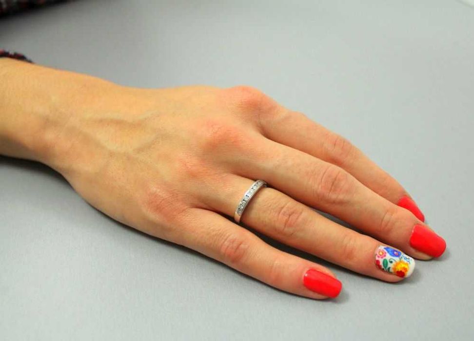 APART Pierścionek z brylantami brylant białe złoto zaręczynowy