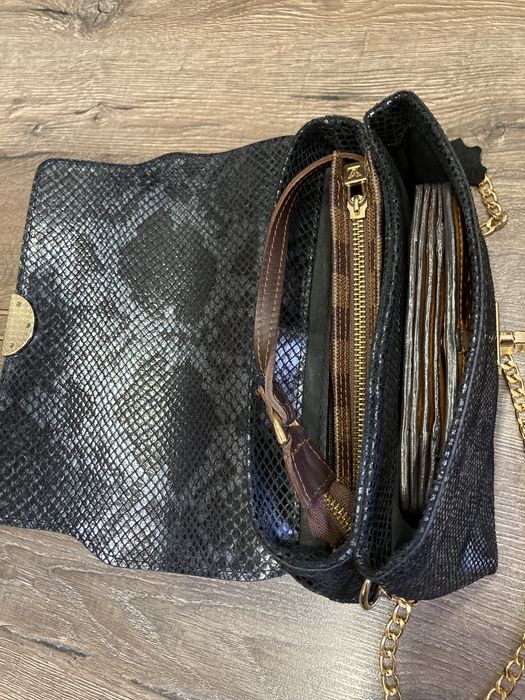 Сумка клатч крос-боди-100%кожа