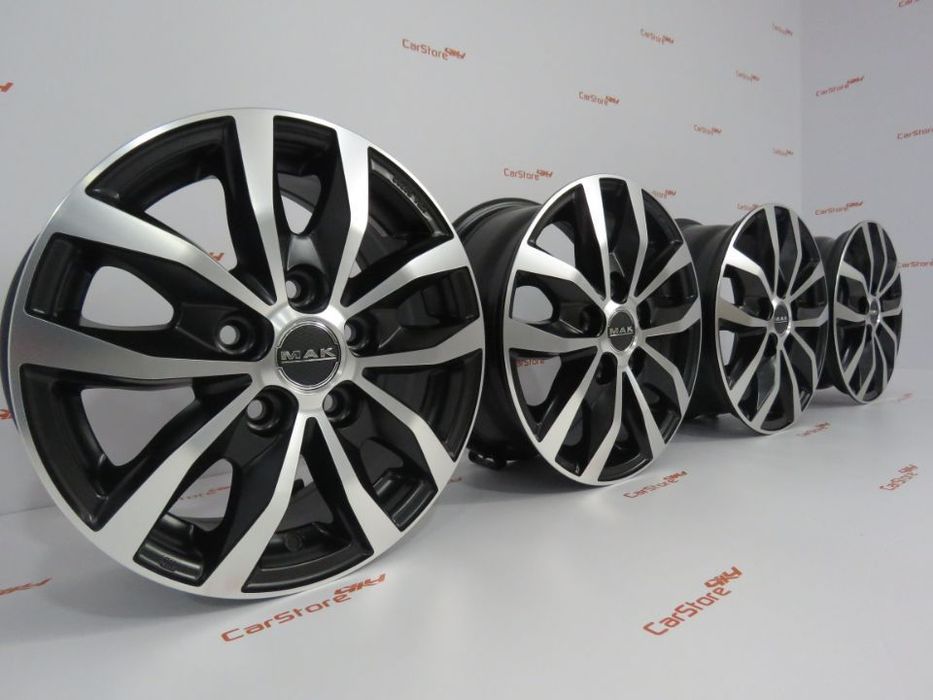 Jantes MAK Load 5 ICE Black 15 x 6.5 et55 5x118 Fiat Ducato