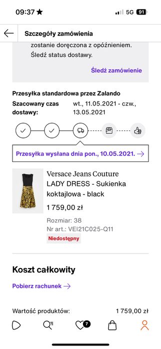 Sukienka Versace Couture 38 nowa oryginalna