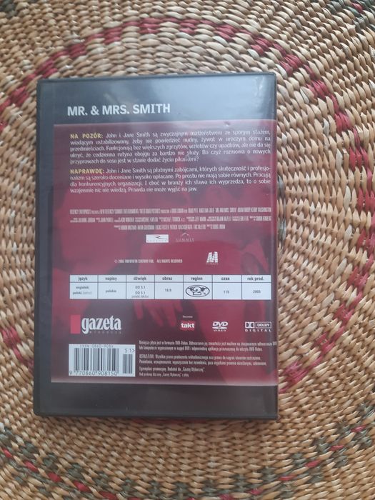 DVD z filmem Mr&Mrs. Smith