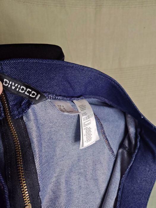 Spódnica denim, wygodna, sportowa, granatowa
