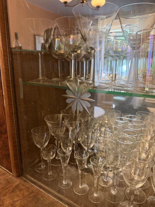 Komoda witryna PRL przeszklona, barek