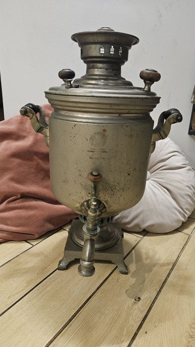 Stary Samowar Tula RFSRR lata 20. XX w. - Oryginalny, rzadki stempel!