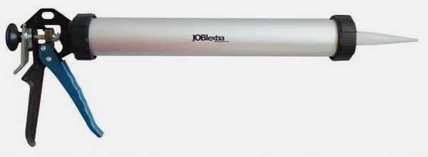 Pistolet Wyciskacz Silikonu Tuba 610ml Aluminiowy Rurowy Premium