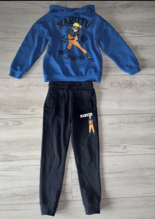 Dres komplet dresowy bluza spodnie Naruto 122-128cm