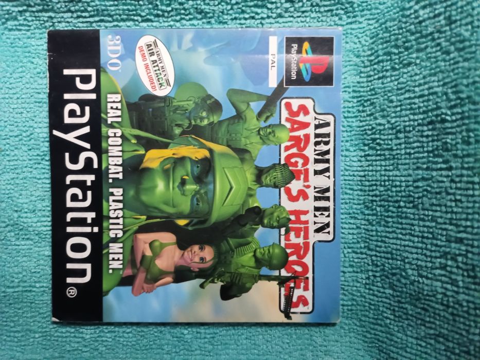 Ps1 Army MEN Sarges Heroes psx psone Książeczka Manual Angielski