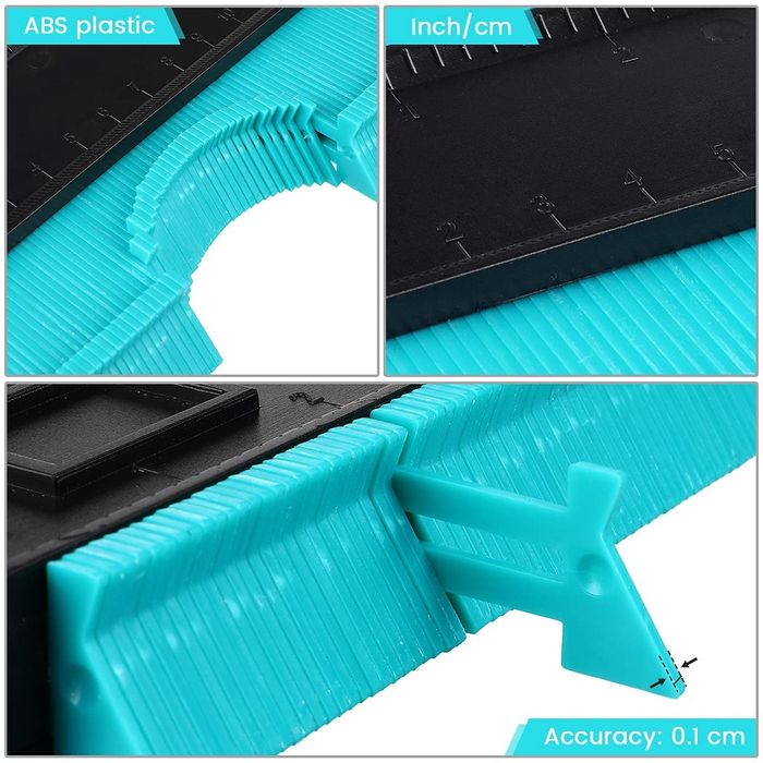 New! 14.6 cm Profile Contour Gauge, Offer Includes Tape Measure64729414589826122