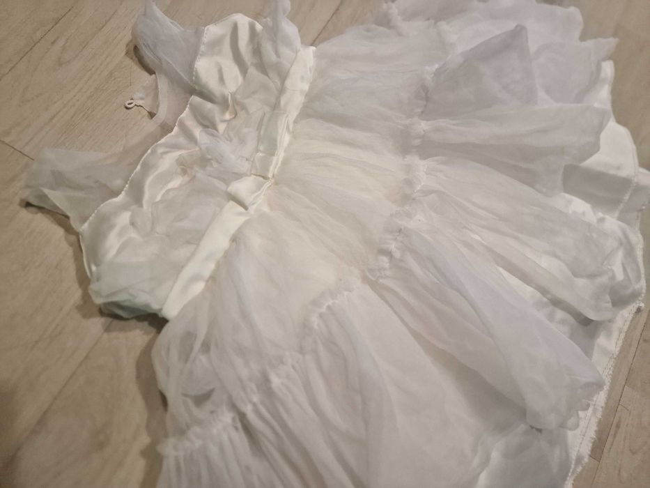 strój królewna przebranie dama dworu aniołek śnieżynka 2167