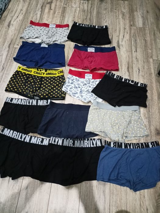 Duży zestaw majtek bokserski 12 sztuk  męskie s/m Cropp livergy