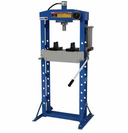 Prensa Hidráulica c/ Bomba Lateral e Manómetro 20Ton. AP28