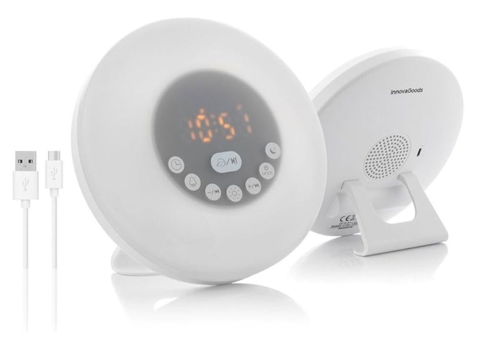 Sunrise Alarm Clock and Speaker, InnovaGoods