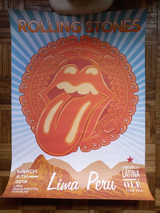 Poster Rolling Stones América Latina Olé Tour