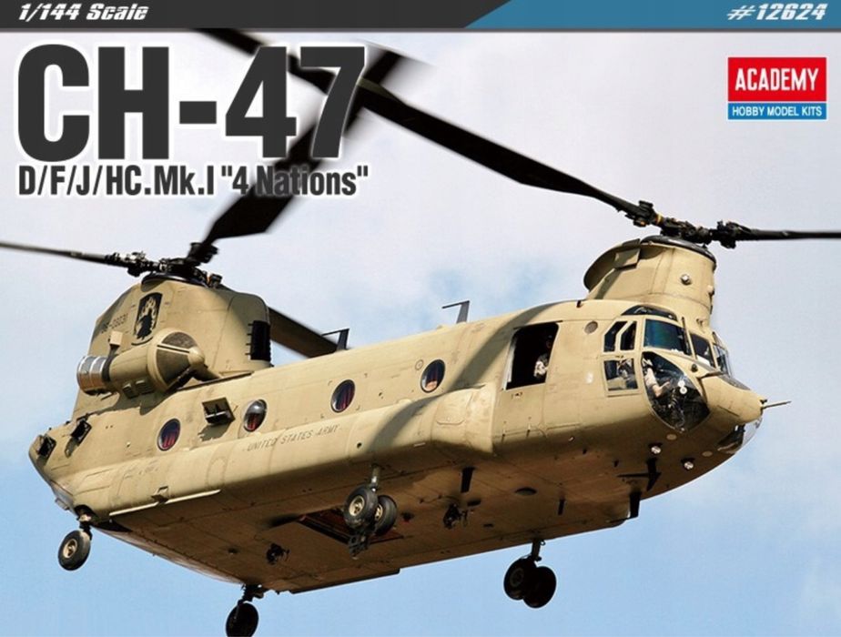 Academy 12624 helikopter CH-47D/F/J/HC.Mk.1 4 Nations 1:144
