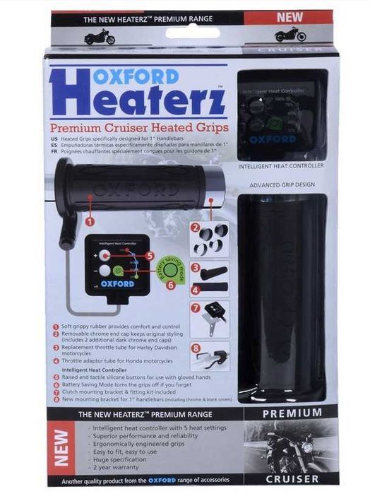 Grzane Manetki Motocyklowe OXFORD EL800 Premium Cruiser
