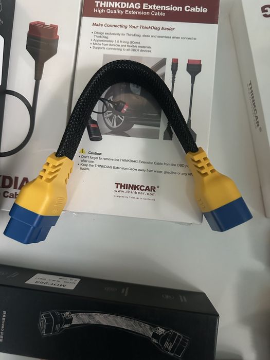 Подовжувач OBD2 Thinkcar Mucar кабель ELM327 удлинитель Thinkdiag