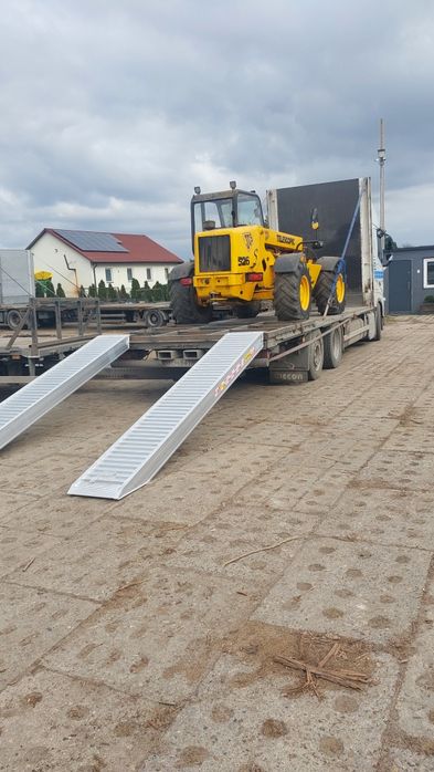 Transport ciągników  maszyn słomy siana bel  laweta koparek traktorów