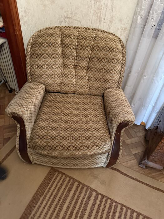 Sofa cama + 2 poltronas