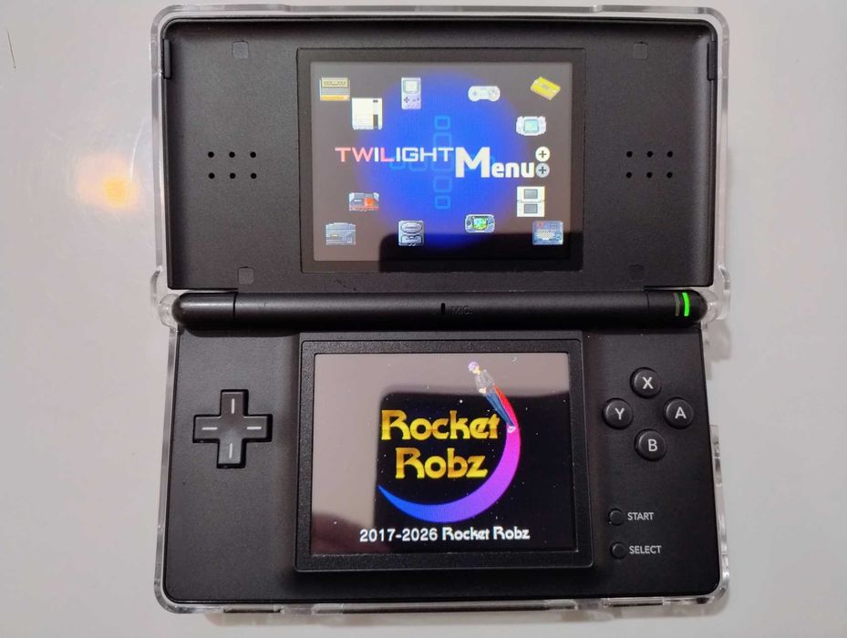 Nintendo DS Lite + Karta R4 + SD 16GB z ok 200 gier - CFW - TWiLight Menu++