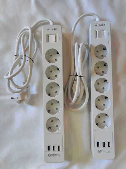 Extensão BlitzWolf BW-PS2 Com 3 Portas Carregamento USB