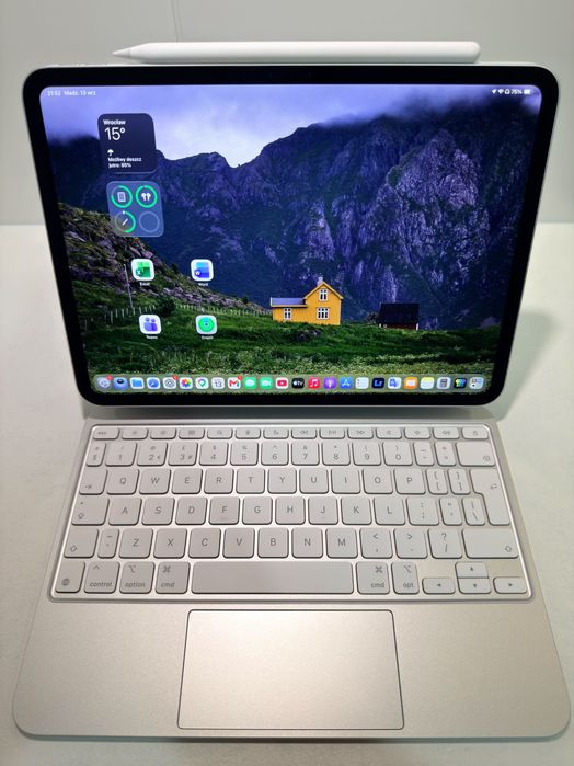 Wzorowy! cały zestaw - Apple iPad Pro (M4) OLED + Apple Magic Keyboard + Pencil Pro | 100% baterii