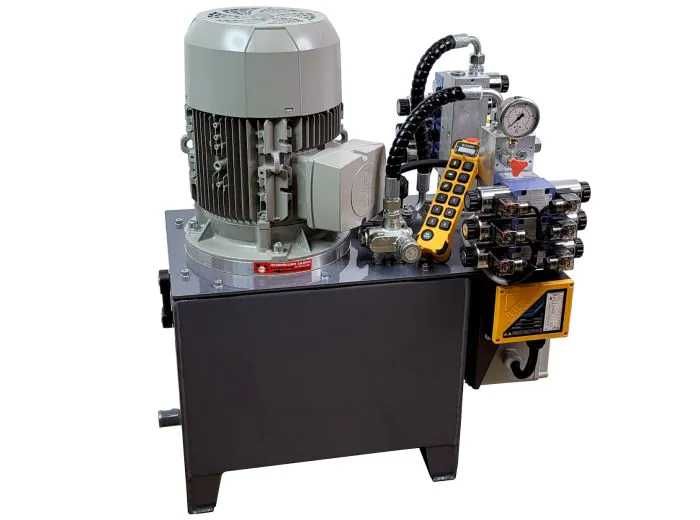 Stacja hydrauliczna wysokociśnieniowa 350bar 4KW sterowana radiowo z pilotem
