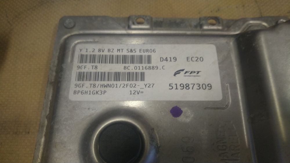 ) Lancia Ypsilon zestaw startowy stacyjka kluczyk komputer licznik 1.2