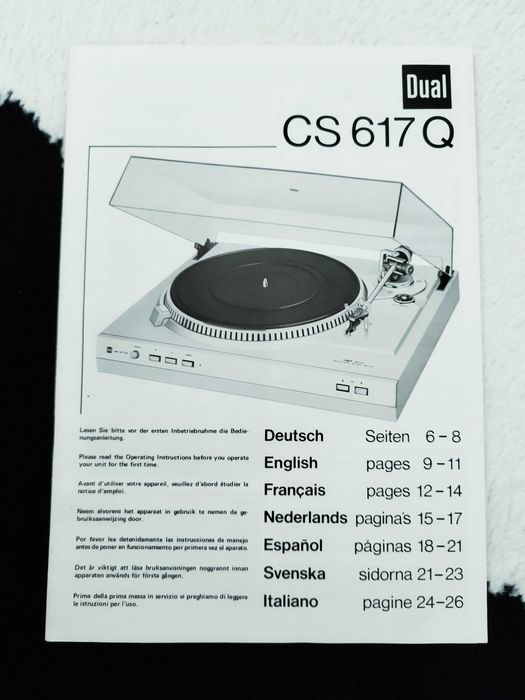 Gramofon Dual CS 617 Q Stan bardzo dobry.
