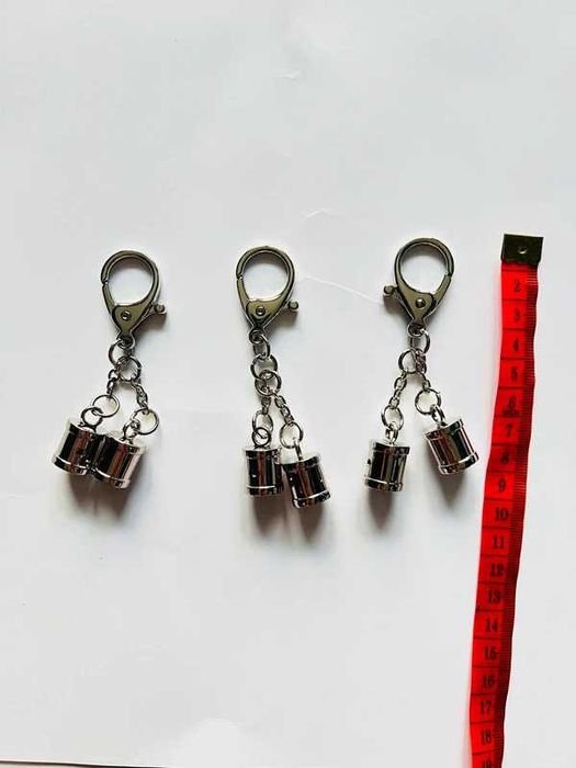 Brelok do zawieszek srebrny 9 cm do torebki plecaka kluczy