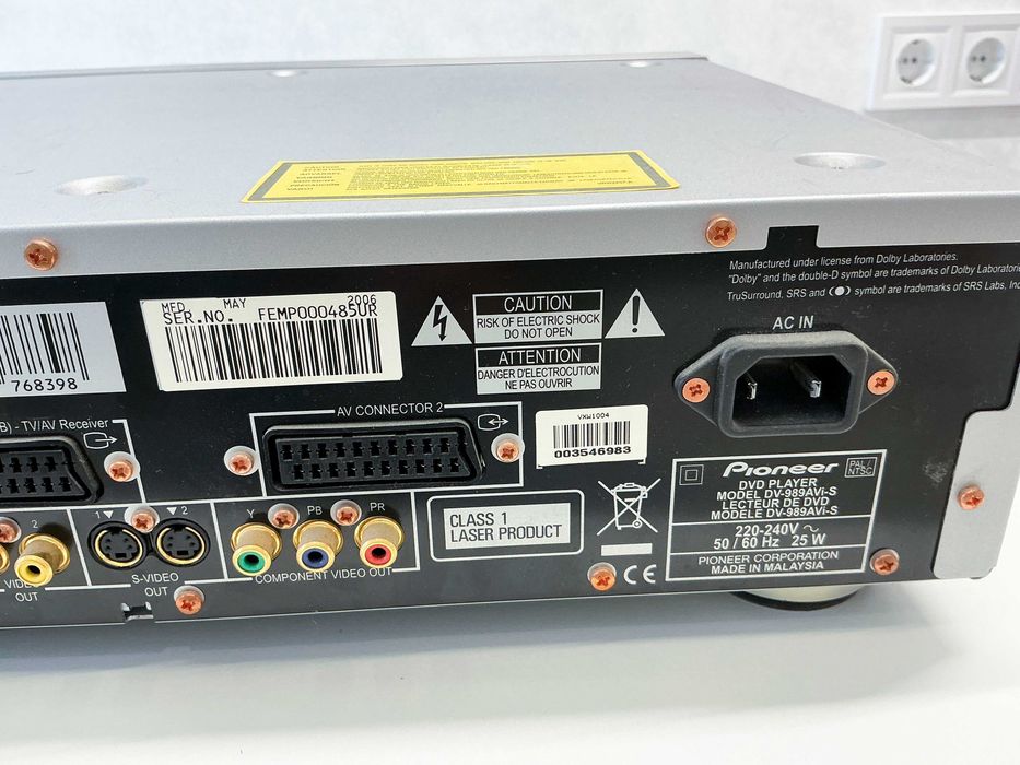 DVD плеер Pioneer DV-989AVi-S CD проигрыватель Hi-Fi ресивер аудио видео премиум пионер