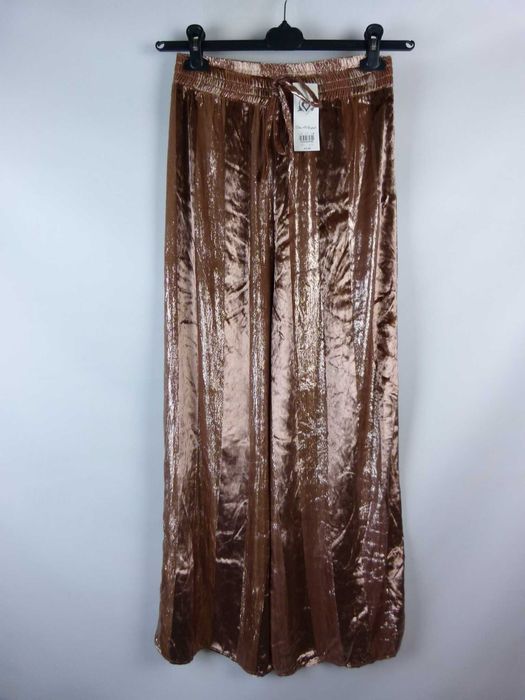 Miss Selfridge spodnie palazzo cienki welur z metką / 36