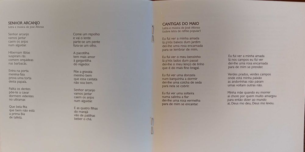 José Afonso	- - - - -		Cantigas do Maio	- - - - -	CD