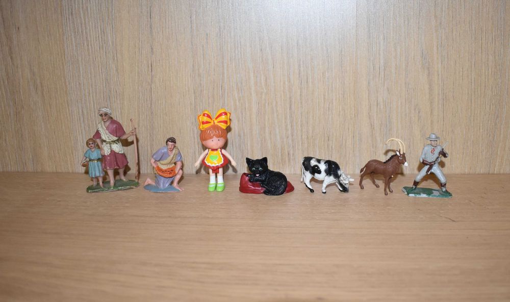 7 Figuras policromáticas - (Lote 1)