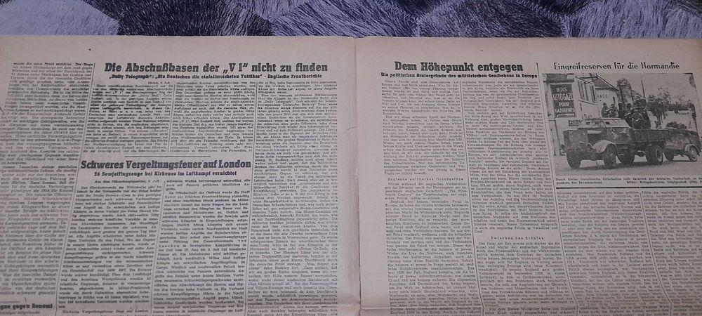 gazety Krakauer Zeitung 1944 Generalna Gubernia okupacja II Wojna