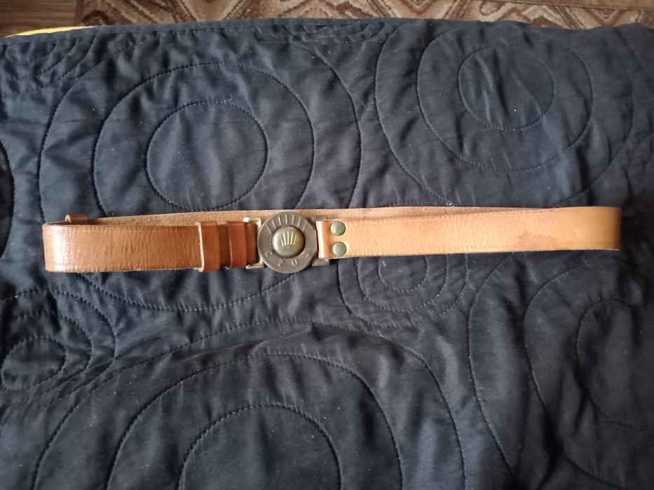 Pas Harcerski CZUJ PRL skórzany