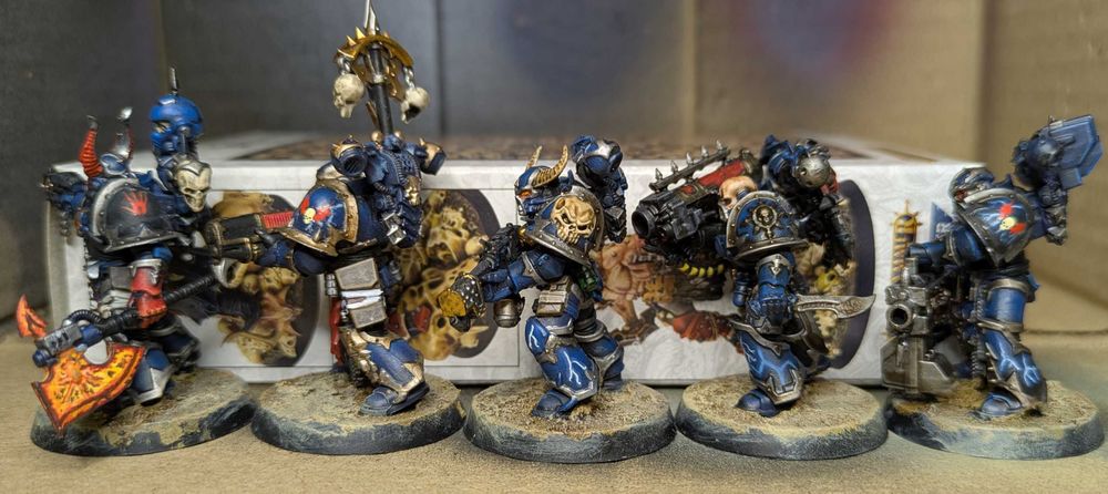 Warhammer 40k. Chaos Space Marines: Night Lords (10 шт, покрас)