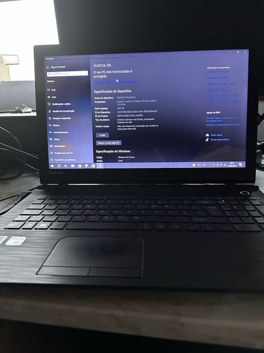 Toshiba C55 intel i5 ram 8gb nvidia 930m– Usado