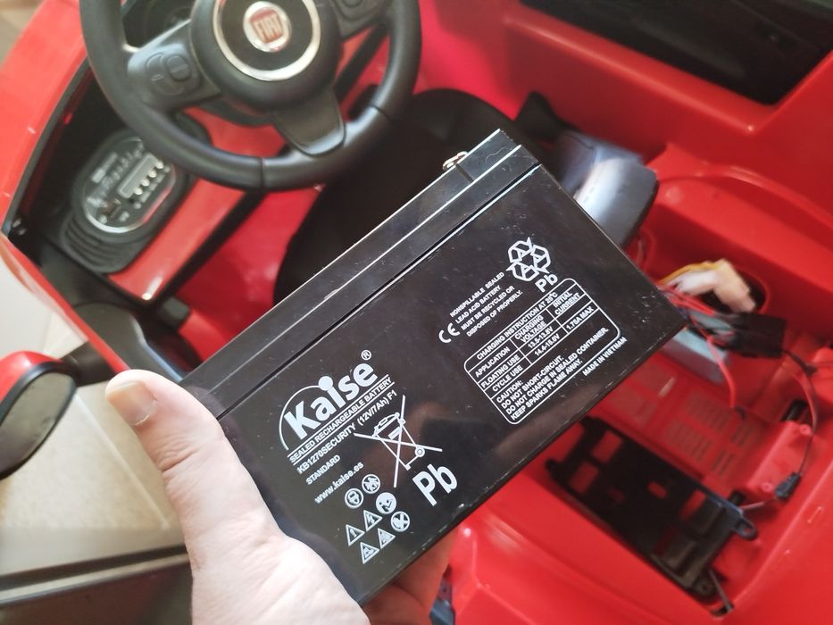 Carro Criança Fiat 500 bateria nova