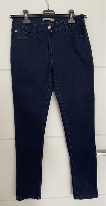 Quiosque granatowe jeansy navy jednolite 36 38