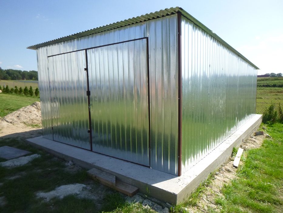 PROMOCJA PRODUCENTGaraż Blaszany Blaszak 3x5 na budowę Garaże  Budowa