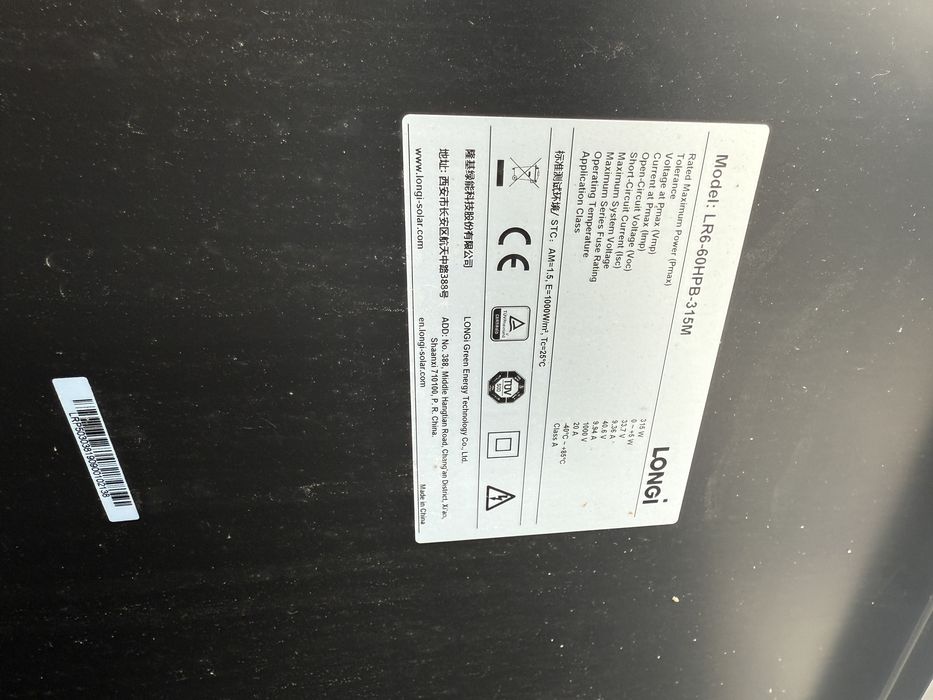 Falownik solaredge SE4K, longi LR6-60HPB-315+ optymalizatory p370